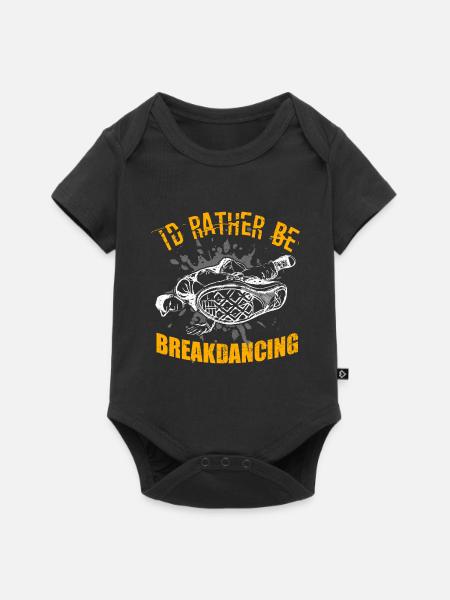Breakdancing - Baby Premium Kurzarmbody - Schwarz
