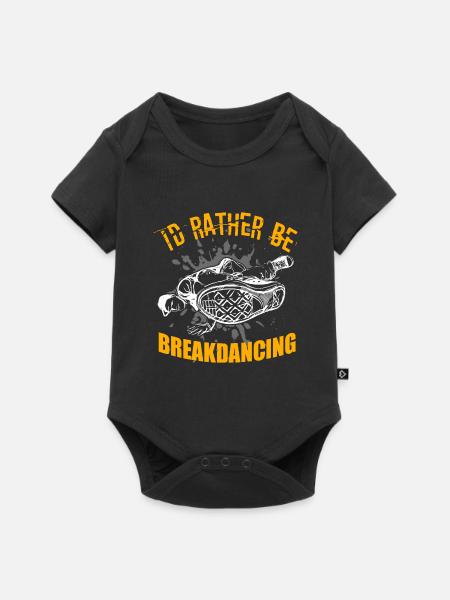 Breakdance Breakdancer Breakdancing BBoy - Baby Premium Kurzarmbody - Schwarz