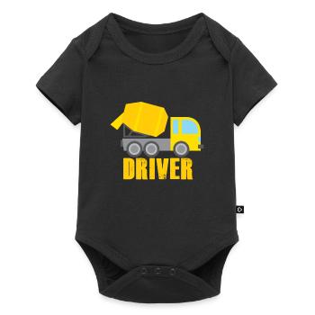 Concrete mixer truck driver - Baby Premium short-sleeve bodysuit - black - Front