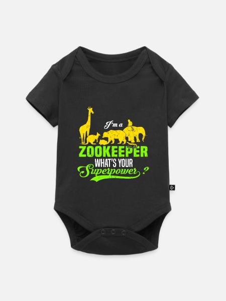 Tierpfleger - Baby Premium Kurzarmbody - Schwarz