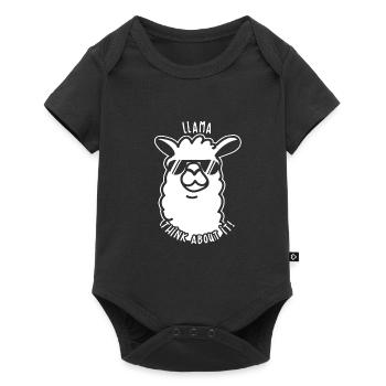 Llama Alpaca Funny Pictures Animals Animal Lovers - Baby Premium short-sleeve bodysuit - black - Front