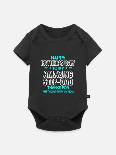 Stiefvater - Baby Premium Kurzarmbody - Schwarz