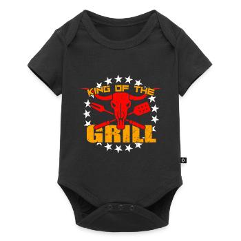 Grillkönig - Baby Premium short-sleeve bodysuit - black - Front