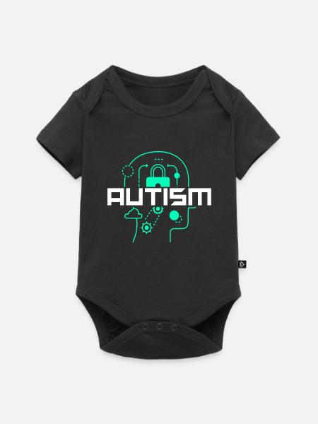 Autismus Awareness Day Autist - Baby Premium Kurzarmbody - Schwarz