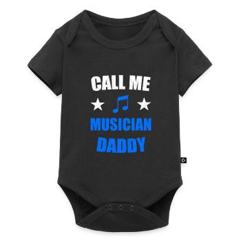 Père de la musique - Body à manches courtes Premium Bébé - noir - Devant