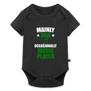 Musician dad - Baby Premium short-sleeve bodysuit - black - Front