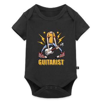 Guitariste guitares musiciens RocknRoll Rock Musique - Body à manches courtes Premium Bébé - noir - Devant