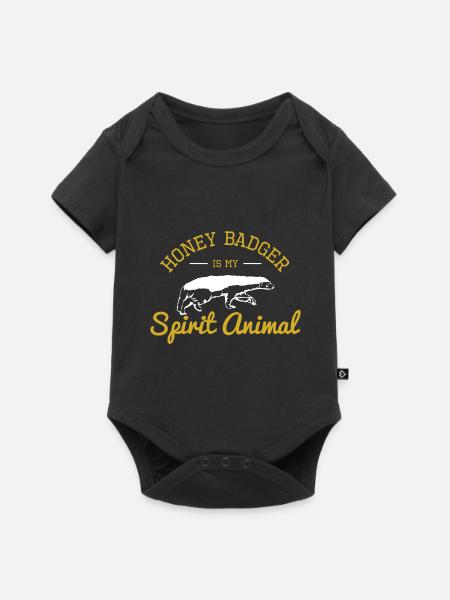 Ratel Mammal - Baby Premium Kurzarmbody - Schwarz