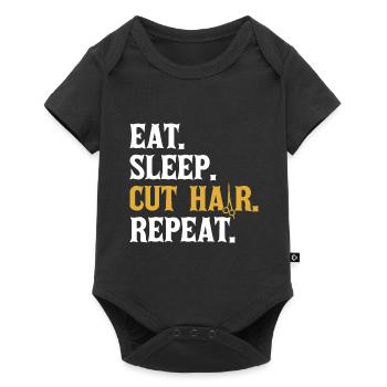 hair stylist - Baby Premium short-sleeve bodysuit - black - Front