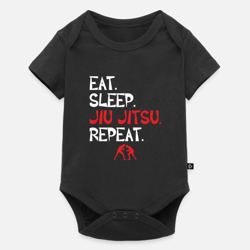 Jiu Jitsu Brésilien BJJ - Body à manches courtes Premium Bébé - noir