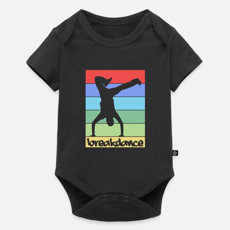 Breakdance Breakdance BBoy Danse Breakdancer - Body à manches courtes Premium Bébé - noir