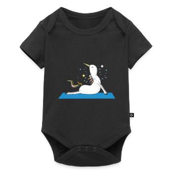 Chemise de licorne Mythical Creature Yoga Magic Gift - Body à manches courtes Premium Bébé - noir - Devant