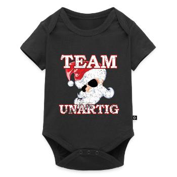 Weihnachten Lustige Sprüche - Baby Premium Kurzarmbody - Schwarz - Vorne