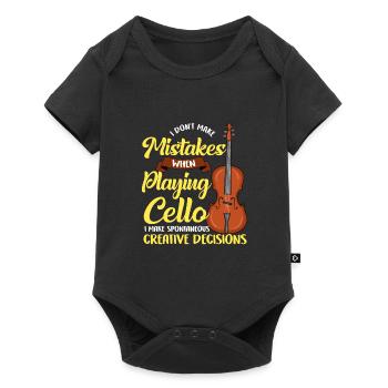 Cello - Baby Premium Kurzarmbody - Schwarz - Vorne