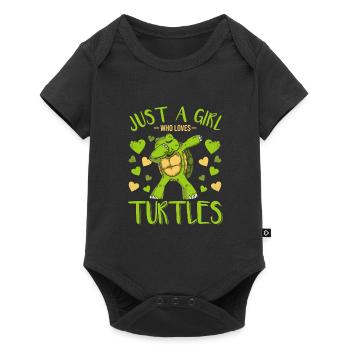 Tortoise Animal Welfare Turtle - Baby Premium short-sleeve bodysuit - black - Front