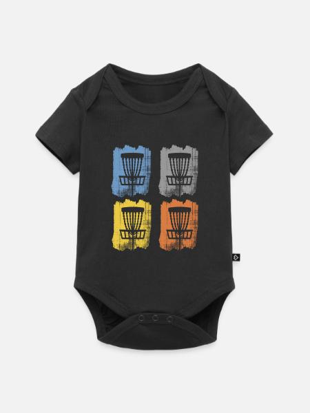 discgolf - Baby Premium Kurzarmbody - Schwarz