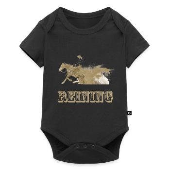 reining - Body à manches courtes Premium Bébé - noir - Devant