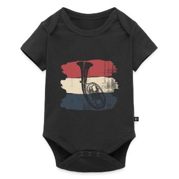 cor ténor - Body à manches courtes Premium Bébé - noir - Devant