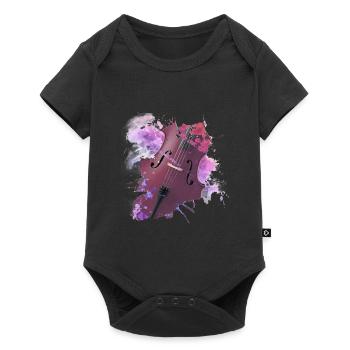 violoncelle - Body à manches courtes Premium Bébé - noir - Devant
