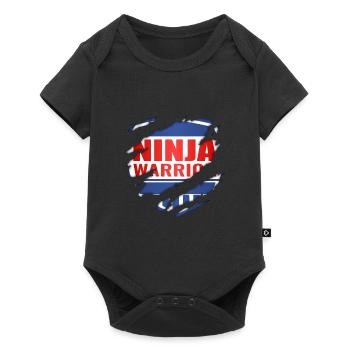 Ninja Warrior - Baby Premium short-sleeve bodysuit - black - Front