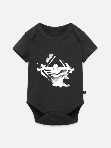 schwimmsport wassersport - Baby Premium Kurzarmbody - Schwarz