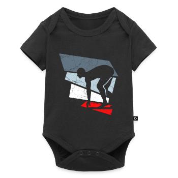 nageurs nageurs - Body à manches courtes Premium Bébé - noir - Devant