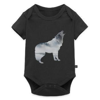 Wolf nature - Baby Premium short-sleeve bodysuit - black - Front