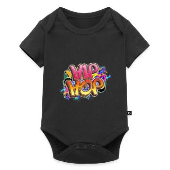 Idée de cadeau cadeau hip-hop graffiti - Body à manches courtes Premium Bébé - noir - Devant