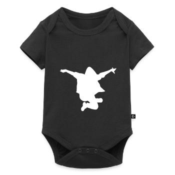 Idée cadeau breakdance - Body à manches courtes Premium Bébé - noir - Devant