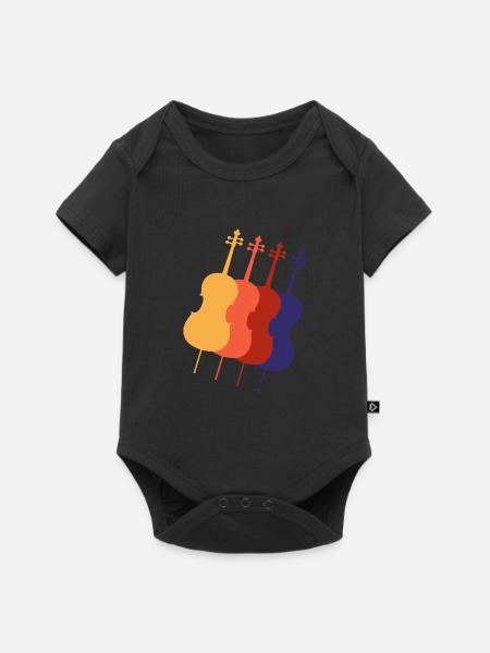 Cello - Baby Premium Kurzarmbody - Schwarz