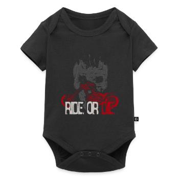 motorcycle - Baby Premium short-sleeve bodysuit - black - Front