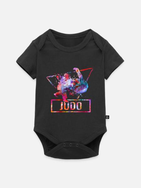 judo - Baby Premium Kurzarmbody - Schwarz