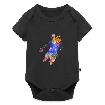 handball - Body à manches courtes Premium Bébé - noir - Devant