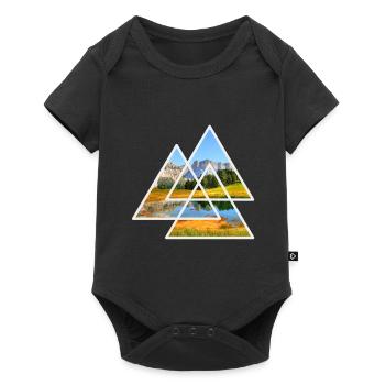 Dolomites Nature - Body à manches courtes Premium Bébé - noir - Devant