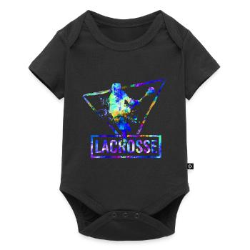 lacrosse - Baby Premium short-sleeve bodysuit - black - Front