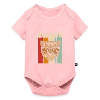 leopard - Baby Premium short-sleeve bodysuit - rose - Front