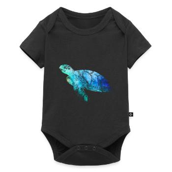 Sea turtle - Baby Premium short-sleeve bodysuit - black - Front
