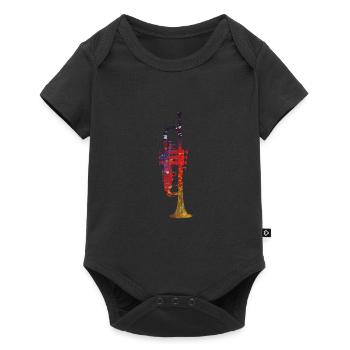 Trumpet - Baby Premium short-sleeve bodysuit - black - Front
