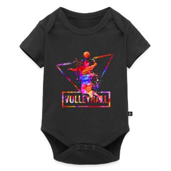 volley-ball - Body à manches courtes Premium Bébé - noir - Devant