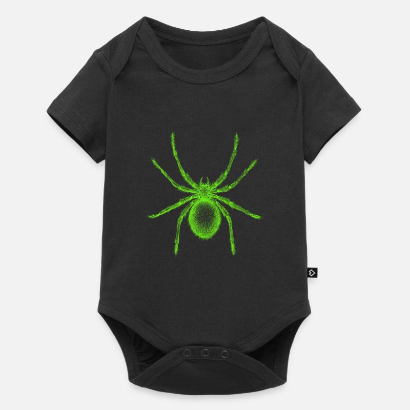 Spinne - Baby Premium Kurzarmbody - Schwarz