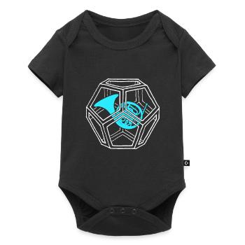 French horn - Baby Premium short-sleeve bodysuit - black - Front