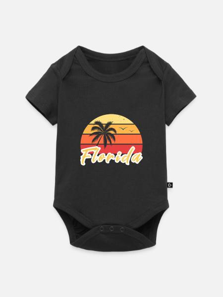 Florida - Baby Premium Kurzarmbody - Schwarz