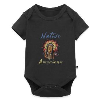 native Americans - Baby Premium short-sleeve bodysuit - black - Front