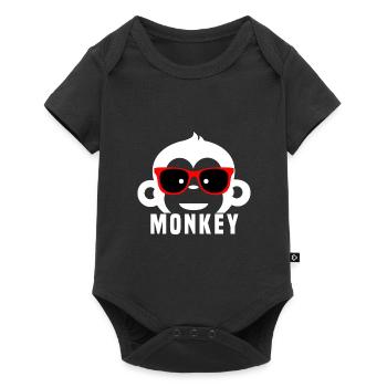 singe - Body à manches courtes Premium Bébé - noir - Devant