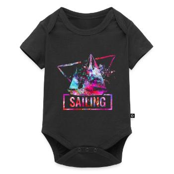 sailing - Baby Premium short-sleeve bodysuit - black - Front