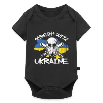 Ukraine - Baby Premium short-sleeve bodysuit - black - Front
