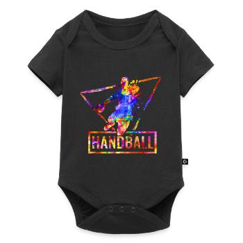 Handball - Baby Premium short-sleeve bodysuit - black - Front