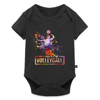 volley-ball - Body à manches courtes Premium Bébé - noir - Devant