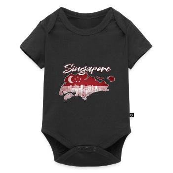 Singapour - Body à manches courtes Premium Bébé - noir - Devant