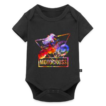 Motocross - Body à manches courtes Premium Bébé - noir - Devant